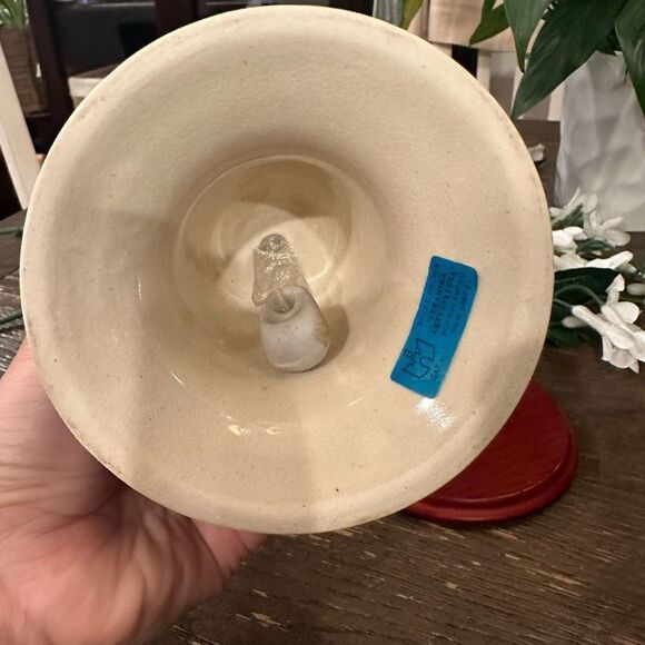 Polish Pottery 4½-inch‎ Bell Ornament Hand Painted in Boleslawiec, Poland - Picture 5 of 7